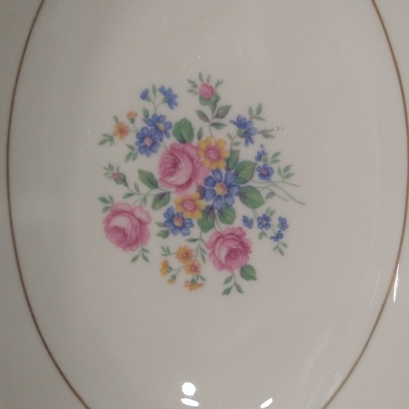 Set of 3 vintage haviland windsor vegetable serving bowls  floral gold trim - Picture 2 of 4